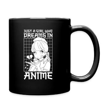Anime Manga Anime Fille - Mug uni - noir - Droite