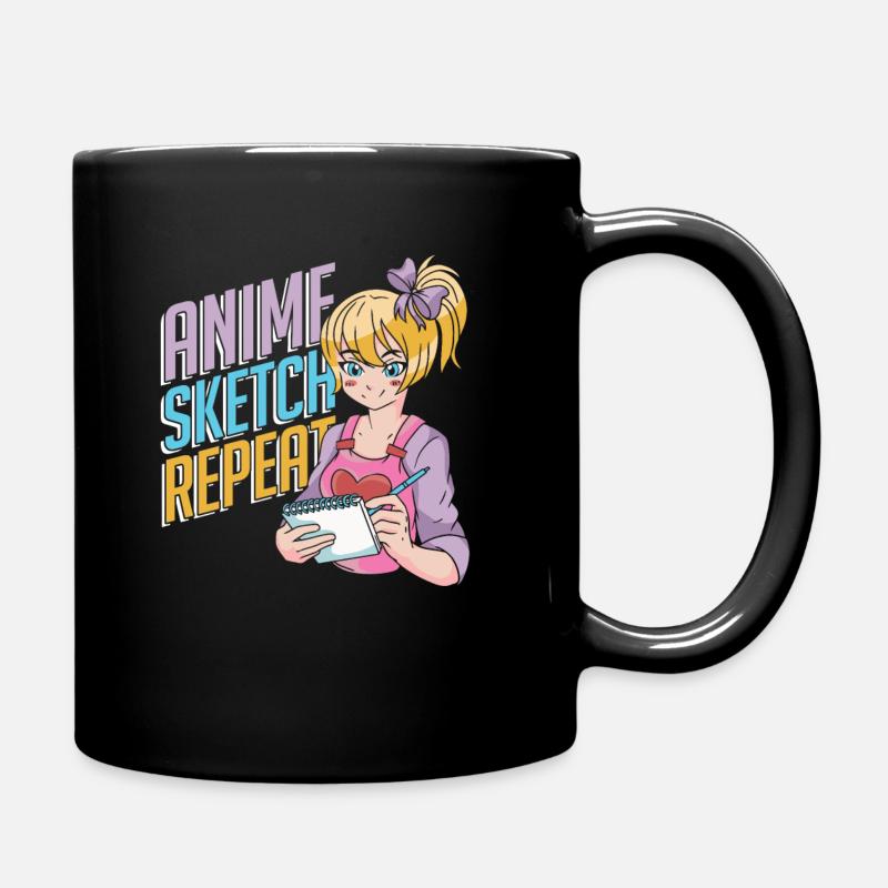 Anime Manga Anime Fille - Mug uni - noir