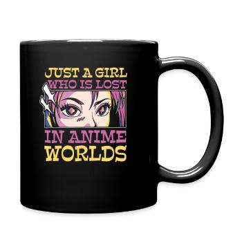 Anime Manga Anime Fille - Mug uni - noir - Droite