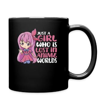 Anime Manga Anime Fille - Mug uni - noir - Droite