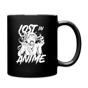 Anime Manga Anime Girl - Tasse einfarbig - Schwarz - Rechts