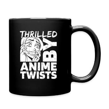 Anime Manga Anime Fille - Mug uni - noir - Droite