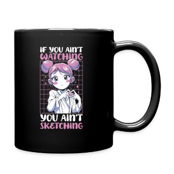 Anime Manga Anime Fille - Mug uni - noir - Droite