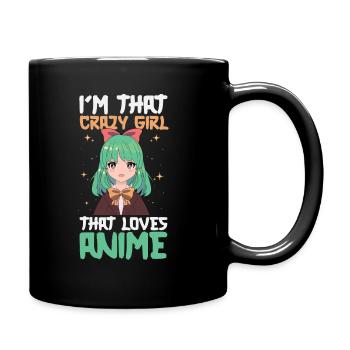 Anime Manga Anime Fille - Mug uni - noir - Droite