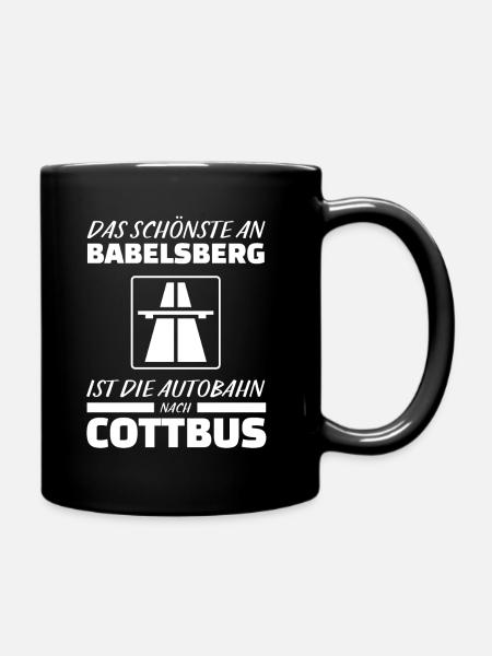 Ultras Cottbus Fan Shirt Anti Babelsberg Fussball - Tasse einfarbig - Schwarz