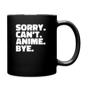 Anime Manga Anime Fille - Mug uni - noir - Droite