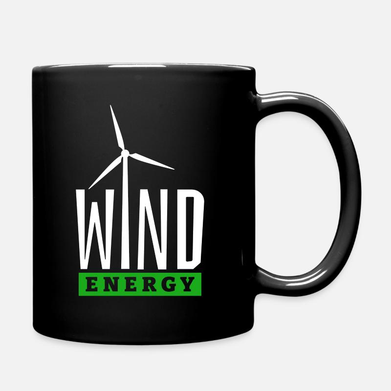 Windenergie - I Love Wind - Windkraft - Windpark - Tasse einfarbig - Schwarz
