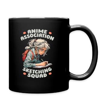 Anime Manga Anime Fille - Mug uni - noir - Droite
