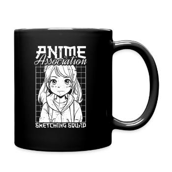 Anime Manga Anime Fille - Mug uni - noir - Droite