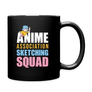 Anime Manga Anime Girl - Tasse einfarbig - Schwarz - Rechts