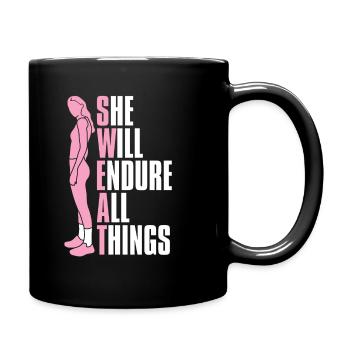 Weightlifting Weightlifter Sweat - Full Colour Mug - black - Right
