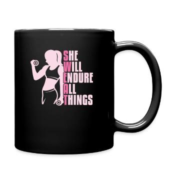 Weightlifting Weightlifter Sweat - Full Colour Mug - black - Right
