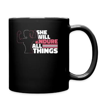 Gewichtheben Gewichtheber Schweiß - Tasse einfarbig - Schwarz - Rechts