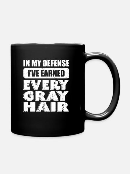 Pensioner, Pension, Funny, Funny Old People - Full Colour Mug - black