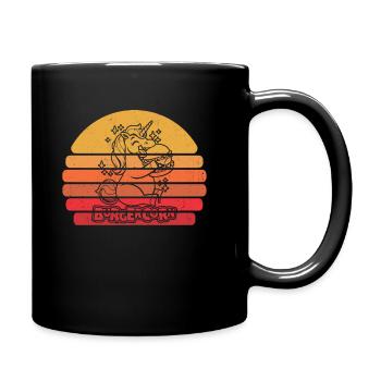 Burger Hamburger Einhorn Burgercorn - Tasse einfarbig - Schwarz - Rechts