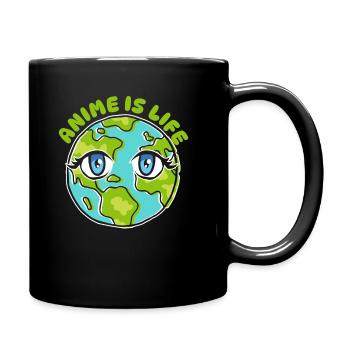 Anime Manga Vie Terre - Mug uni - noir - Droite