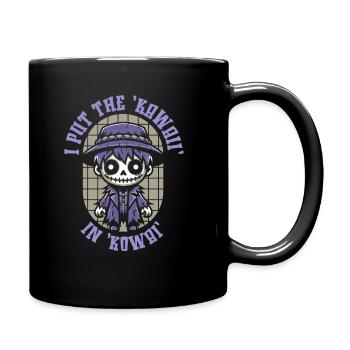 Anime Manga Unheimlich Nett - Tasse einfarbig - Schwarz - Rechts