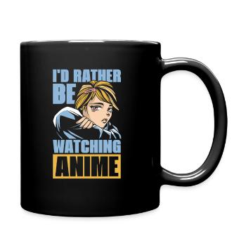Anime Manga - Tasse einfarbig - Schwarz - Rechts