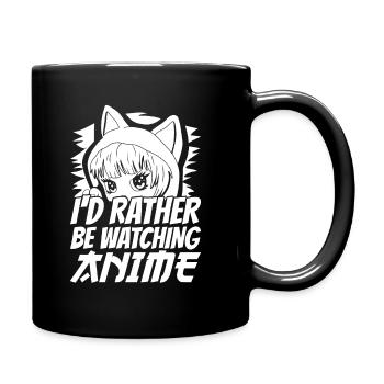 Anime Manga - Tasse einfarbig - Schwarz - Rechts