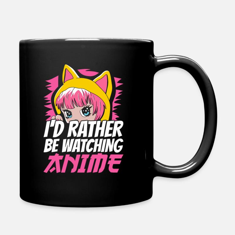 Anime Manga - Tasse einfarbig - Schwarz