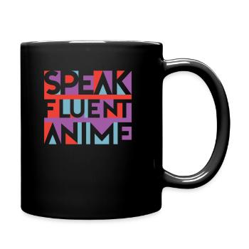 Anime Manga - Tasse einfarbig - Schwarz - Rechts