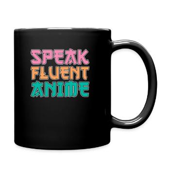Anime Manga - Tasse einfarbig - Schwarz - Rechts