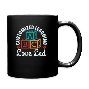 Mama Mutter Homeschool Mutterlehrerin - Tasse einfarbig - Schwarz - Rechts