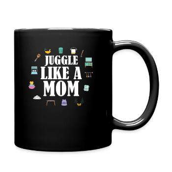 Maman Maman Jonglerie - Mug uni - noir - Droite