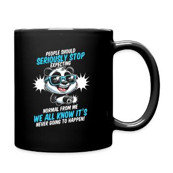 Panda géant Panda Ours - Mug uni - noir - Droite
