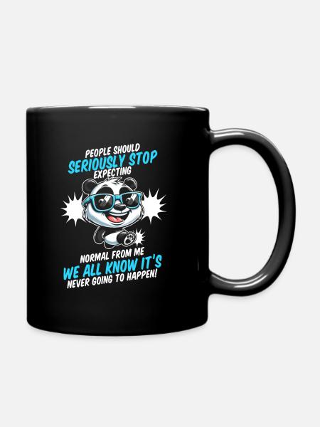 Panda géant Panda Ours - Mug uni - noir