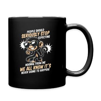 Monkey - Full Colour Mug - black - Right