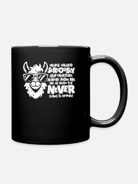 Lama Llama - Mug uni - noir