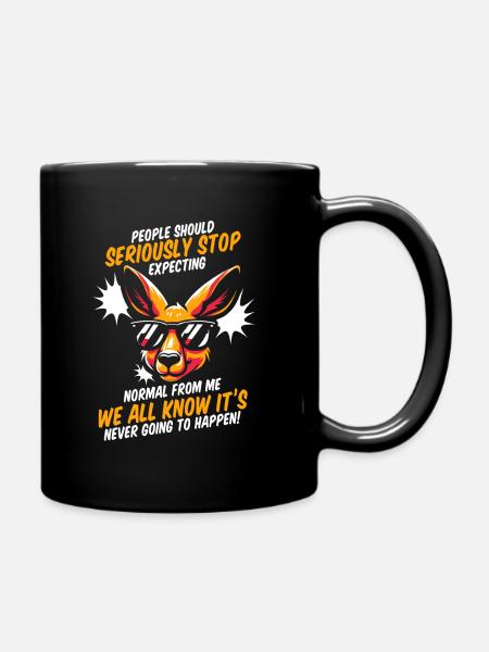 Kangourou - Mug uni - noir