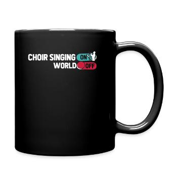 Chorale Chanteur Chorale Chant Sur Le Monde Hors Du Monde - Mug uni - noir - Droite