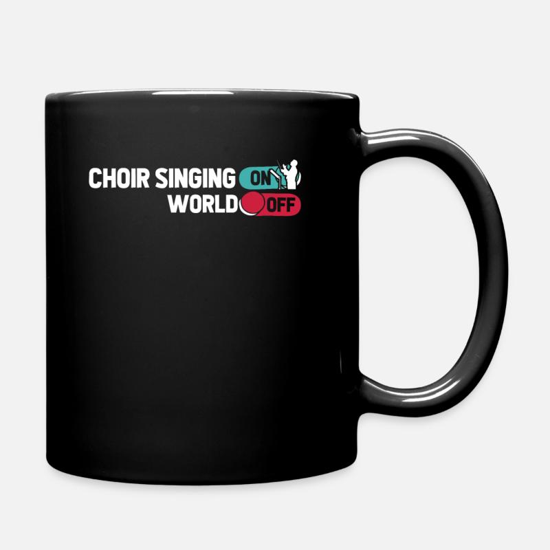Chorale Chanteur Chorale Chant Sur Le Monde Hors Du Monde - Mug uni - noir
