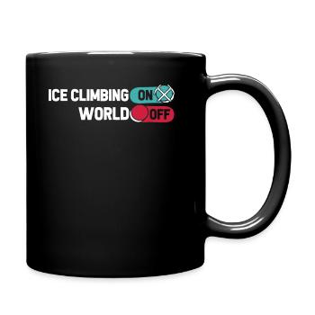 Eisklettern Escalade sur glace sur World Off - Mug uni - noir - Droite