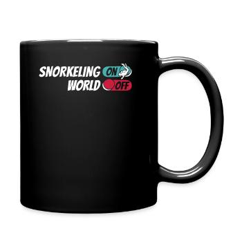 Schnorcheln Snorkeling On World Off - Full Colour Mug - black - Right