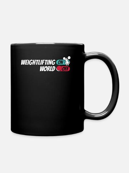 Weightlifting Weightlifter - Full Colour Mug - black