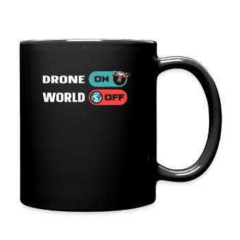 Drone Quadricoptère Drone On World Off - Mug uni - noir - Droite