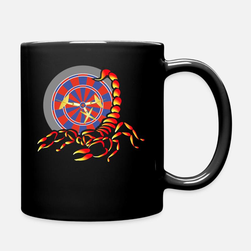 Dartmotiv Skorpion Design Skorpion - Tasse einfarbig - Schwarz