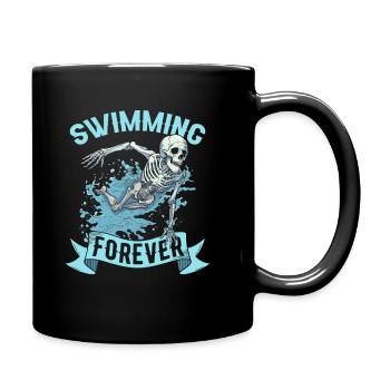 Flotteur de natation Skeleton - Mug uni - noir - Droite