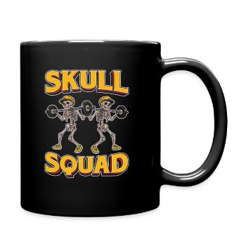 Gewichtheben Gewichtheber - Tasse einfarbig - Schwarz - Rechts