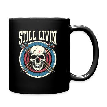 Tir à l’arc Tir à l’arc Archer Crâne - Mug uni - noir - Droite