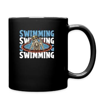 Nageurs nageurs - Mug uni - noir - Droite