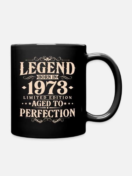 Légende 1973 Vintage Born Vintage Anniversaire - Mug uni - noir