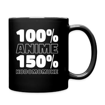 Anime Manga - Tasse einfarbig - Schwarz - Rechts