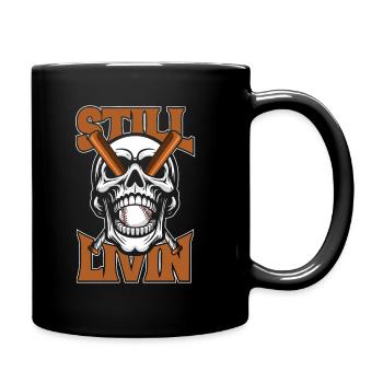Base-ball - Mug uni - noir - Droite