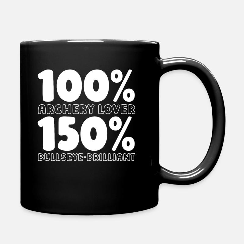 Bogenschießen Bogensport Bogenschütze - Tasse einfarbig - Schwarz