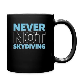 Parachutisme - Mug uni - noir - Droite