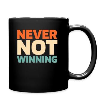 Base-ball - Mug uni - noir - Droite